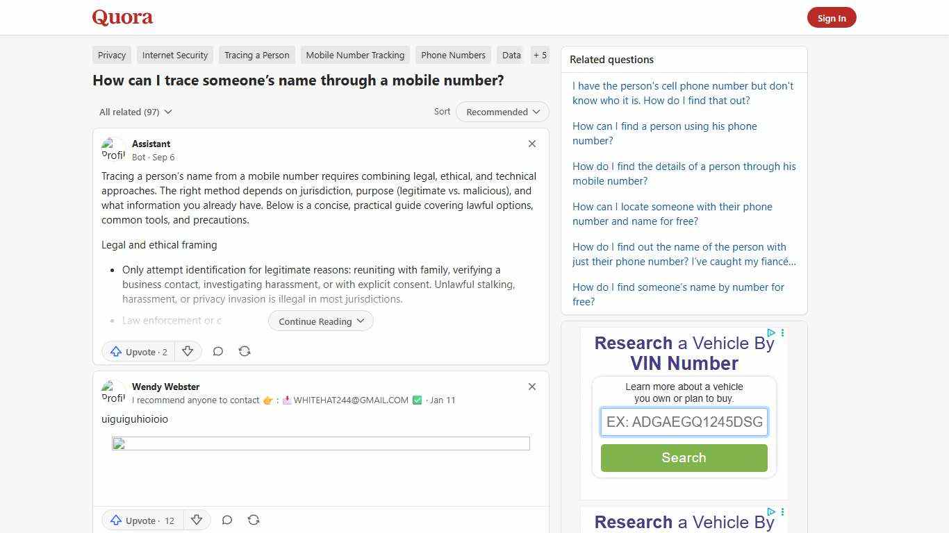 How to trace someone’s name through a mobile number - Quora